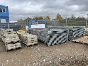 Bauzaunpaket 2,00 x 3,50m, gebraucht