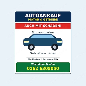 Motor- oder Getriebeschaden? Auto verkaufen