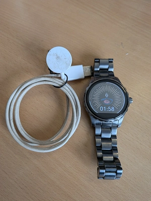 Fossil Q Marshal Gen 2 Smartwatch   Edelstahl, graues Metallarmband, voll funktionsfähig