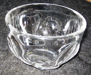 Kristallschüssel, modernes Design