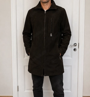 Herrenjacke Lederjacke Herren Angelo Litrico Echt Leder Parka M