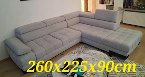 Super Wohnzimmer - Couch hellgrau (2 Jahre)