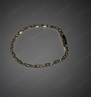 gold Diamond Tennis armband 