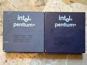 2  Intel Pentium CPU   100 & 133 MHz   Sockel 5 7   Retro PC