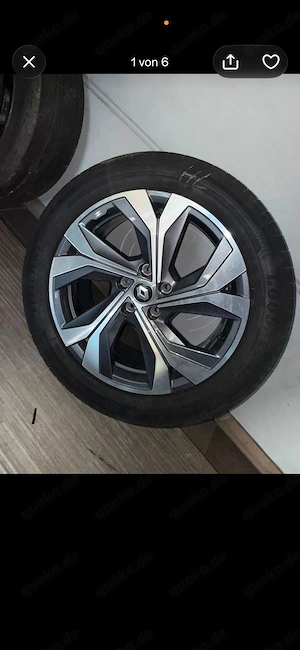 Original Renault 18 Zoll Alufelgen mit Goodyear Sommerreifen
