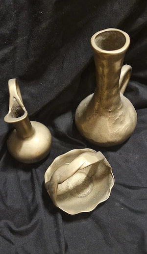 3 teiliges Set aus Messing