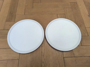 2x LED Deckenleuchte rund weiß 24 W, 3  K